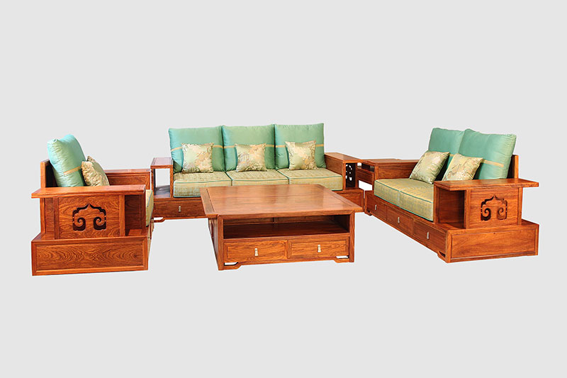 定西中式实木沙发简直太美了